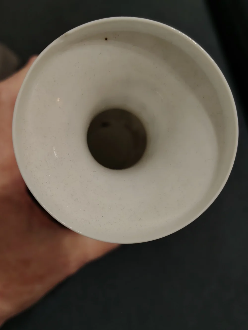 Vintage Asian EGGSHELL Porcelain Vase with Geisha Motif /Stamped
